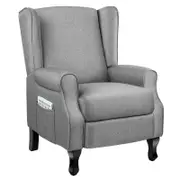 ALFORDSON Recliner Chair Fabric Grey