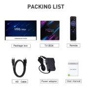 H96 MAX Smart TV Box Android 9.0 TV Box Quad Core 5.8GHz Support 5G WiFi 4K-32GB