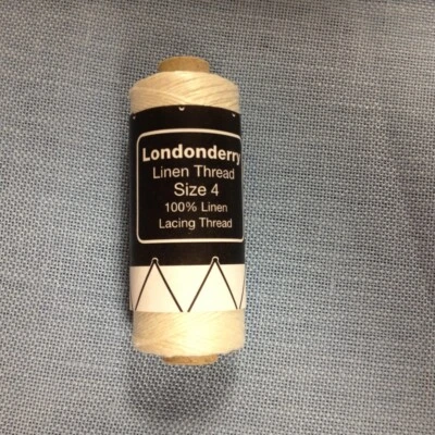 Londonderry size 4 Linen lacing thread Ivory slate frames Embroidery framing