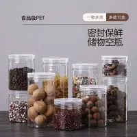 在飛比找蝦皮商城精選優惠-【全網最低價】糖果罐 塑膠罐 餅乾罐 透明包裝密封罐 食品級