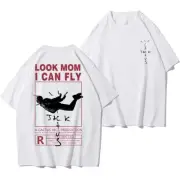 Vintage Travis Scott LaFlame T-shirt, Look Mom I Can Fly Premium, Hip Hop Tee