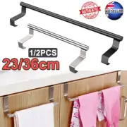 Over Door Tea Towel Holder Rack Kitchen Bathroom Rail Cupboard Hanger Bar Hook