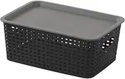 Basket Storage,Hollow Stackable Organizer - Storage Baskets Small Pantry Hollow Bins Organization and Storage Shelves Baskets for Kitchen Organization Foccar