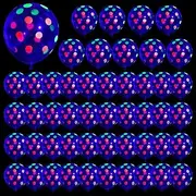 Neon Glow Balloons, 12in UV Reactive Latex Blacklight Glow Balloons, Neon Supplies, Balloons for Birthday Dance Banquet Carnival Pochy