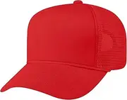 [TOPTIE] 5 Panel Trucker Hat Mesh Back Snapback Hat with Braid Adult