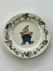 Vintage Plate The Walt Disney Gallery Snow White And The Seven Dwarfs, HAPPY