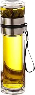 Générique Separation Cup, Infuser Bottle, Leak Resistant Heat Insulation Scald Protection Portable Build Sleek Design, Tea Bottle for Loose Leaf Tea, Home and Travel