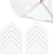 10 PCS Rug Tape, Double Sided Non Slip Reusable Rug Stopper, Washable Tape, Keep in Place Non Slip Adhesive Stopper for Hardwood Floors, Tile Floors, Carpets, Floor Mats and Wall