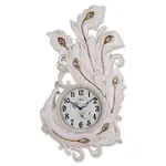 麗盛歐式孔雀復古掛鐘單面掛表美式客廳裝飾掛表田園靜音時鐘表