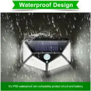 Solar Power 100 LED Light PIR Motion Sensor Outdoor Security Lamp Wall Garden