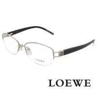 在飛比找momo購物網優惠-【LOEWE 羅威】西班牙精湛工藝微圓框 光學眼鏡(銀 VL