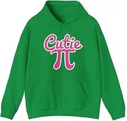 [Sumairah] Funny Math Cutie 3.14 Girls Geek Nerd Student Hoodie Gift(Irish Green, Large)