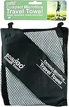 soap2GO Soap2GO Grande Tourer Suede Microfibre Travel Towel, Grey 0.12 kilograms