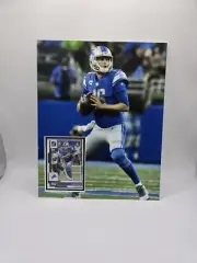 Jared Goff Detroit Lions 8x10 football card display wall art frame
