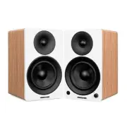 Fluance Powered 6.5'' Stereo Bookshelf Speakers for Turntable, TV PC & Bluetooth