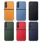 Leather Case For Samsung S24 S21 S22 S23 S20 FE A25 A35 A52 A53 A54 A55 5G Cover
