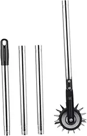 BESPORTBLE Manual Lawn Edger Grass Cutter for Backyard Wheel Rotary Metal Trimmer Edger