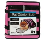 Small Pet Reflective Vented Carrier Bag Chihuahua Dog Cat Mesh Purse Travel Sz