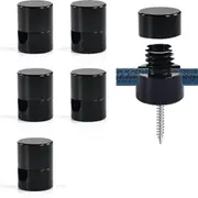 6 Pack Aluminum Chandelier Hook for Ceiling Hanging, Ceiling Hooks for Hanging Lights Black