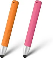 Stylus Pen for Touch Screens, 2 Pack Kid-Friendly Tablet Pen for Amazon Fire HD Tablet 8/10, Kindle, Kids Samrt Watch, iPad Pro/Mini/Air, iPhone, Easy Grip Durable & Safe