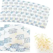 CANLENPK Dual-Color Indicating Silica Gel Desiccant Packets (Transparent/Orange) Reactivable Moisture Absorber Bags for Food, Books, Jewelry & Shoes Safe & Reusable (30-Pack (20g Each))
