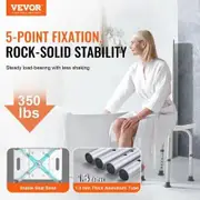 Shower Chair Adjustable Height Shower Stool with Built-in Handles Shower Seat for Inside Shower or Tub Non-Slip Bench Bathtub Stool Seat 158.8 kg Capacity