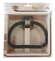 NOS VINTAGE GRAY LUCITE TOWEL RING HOLDER MCM RETRO BATH DECOR
