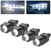 4X 1.5'' Mini Headlight Bi LED Projector Lens Hi/Lo Beam Retrofit Universal 80W