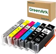 GreenArk 670XL PGI-670 XL 671XL CLI-671 XL Ink Cartridges for Canon PIXMA MG5760 MG5765 MG6860 MG5766 MG6865 MG7760 MG7765 MG7766 TS5060 TS6060 TS8060 TS9060 Printer (BK PBK CMY GY)