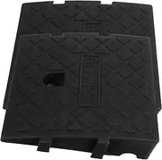 CANIGHT Driveway Ramp Set 2pcs Heavy Duty Threshold Ramps for Wheelchair Car and Wheelchair