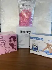 Bestidy Waxing Kit for Women and Men Home Wax Warmer W/ Wax Beads