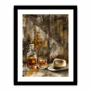 whiskey Framed Print vinatge