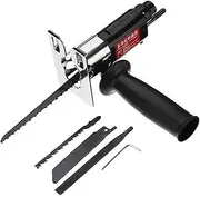 Reciprocating Saw Attachment Change Electric Drill Multifunction into Reciprocating Saw Jig Metal File for Metal Cutting Tool Parts