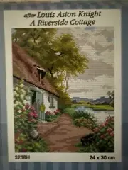 Printed needlepoint tapestry Canvas Orchidea 24x30 cm Riverside Cottage