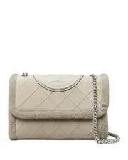 Tory Burch Fleming Soft Shearling Convertible Shoulder Bag