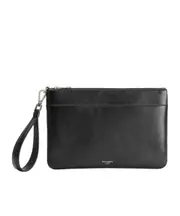 Dolce Gabbana Wrist Strap Zipped Clutch Bag One size Black