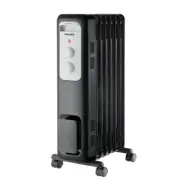 1500 Watt Radiant Electric Space Heater Oil Filled W/ Thermostat Cast Metal