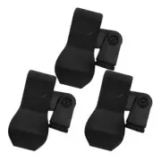 3 Pcs Microphone Clip Spring Mount Lightweight Holder Fixing Clamps