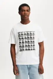 [Cotton On Men] Cotton On Men - Loose Fit Oasis T-Shirt - Lcn oas white - oasis - definitely maybe trac M LCN OAS WHITE - OASIS - DEFINITELY MAYBE TRAC