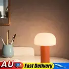 LED Mushroom Table Lamp 3 Color Dimmable Touch Lamp USB Rechargeable(Orange) HOT