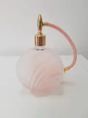 Vintage Pink Cameo Glass Perfume Bottle Atomizer New Boxed