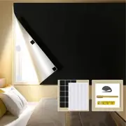 PORTABLE BLACKOUT WINDOW COVER UPGRADED 118"X57" BLACKOUT CURTAINS NO DRILL CUTT