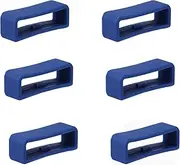 [SAVITA] 6pcs Watch Strap Holder Loop, Silicone Watch Band Keeper Retainer Fastener Ring Parts for Smart Watch Band Wristband Replacement