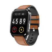 E90 Smart Watch Bluetooth Call Full Touch Woman Man Fitness Heart Rate Blood Pressure Monitoring ECG Sport Waterproof Smartwatch - Light Brown