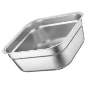 Stainless Steel Mixing Bowl Metal Basin Fruit Washing Bowl Vegetable Washing