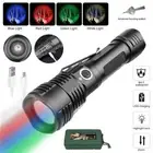 RGBW Flashlight Red Green Blue White LED 4 in 1 Hunting Light Torch