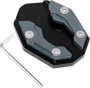 Motorcycle Rear Wheel Stand Universal Scooter Motorcycle Bike Kickstand Extender Foot Side Stand Extension Pad Support Plate Antiskid Lift Stand(Titanium)