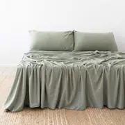 Bambury BedT Organica Jersey Knit Sheet Set - Sage - Single