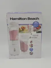 Hamilton Beach Portable Blender for Shakes Blender, 2 Jars - White