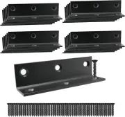 L Bracket,Heavy Duty Corner Brace,Stainless Steel Shelf Bracket,Black Large Angl